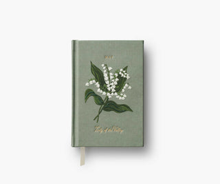 birth month mini embroidered journal - assorted