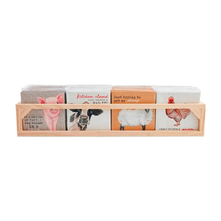 farm cocktail napkin set - assorted