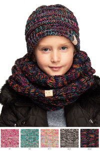 kids knitted infinity scarf