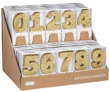 birthday age candles - assorted