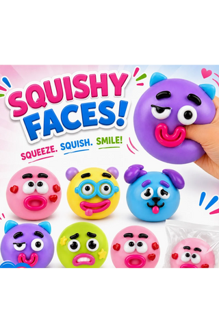 squishy faces - funny faces stress ball squishies
