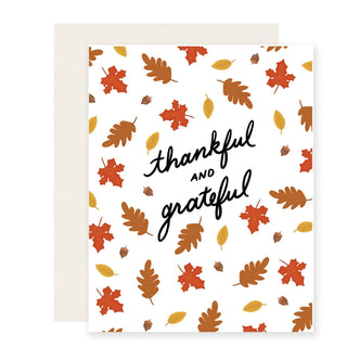 thankful & grateful card
