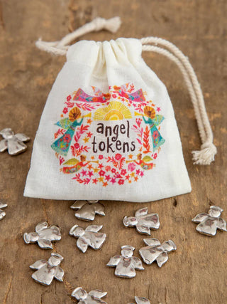 bag of tiny angel tokens, set of 12