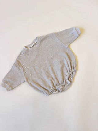 oat waffle bubble onesie