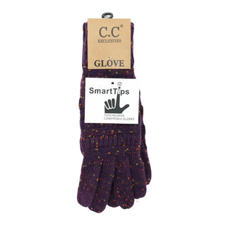 flecked women's gloves - assorted