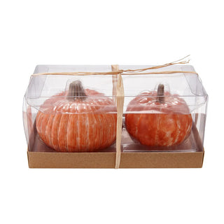 oversized rustic pumpkin salt & pepper shakers