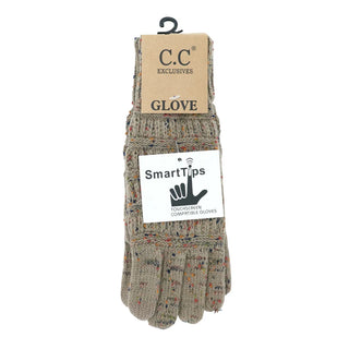 flecked women's gloves - assorted