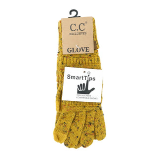 flecked women's gloves - assorted