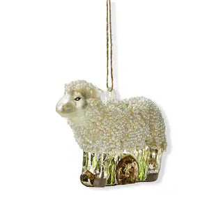 vintage sheep ornament