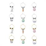 Assorted Wine Charms Set of 12