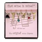 all that jazz wine charms, set of 6