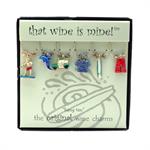 summer & ocean inspired wine charms, set of 6