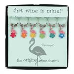 summer & ocean inspired wine charms, set of 6