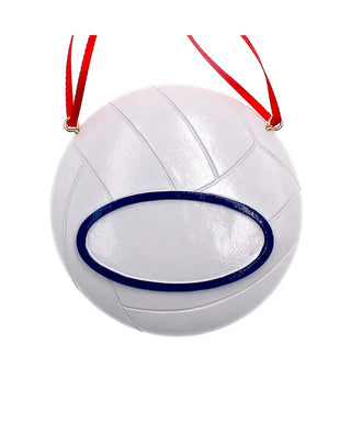 3.25" volleyball ornament for personalization