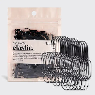 no-snag elastic 100 pcs - black