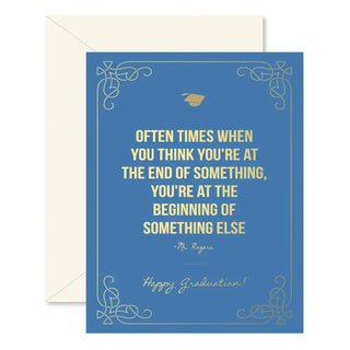 mr. rogers graduation greeting card