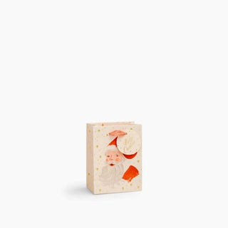 santa small holiday gift bag