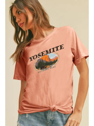 yosemite national park short sleeve t-shirt