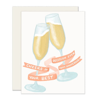 best decision ever anniversary card