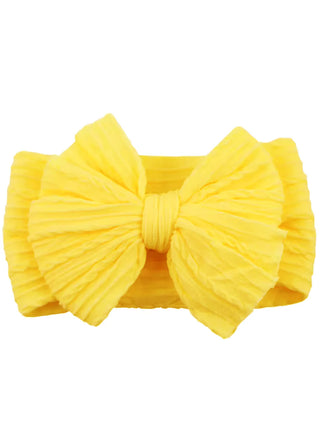 cable bow - lemon yellow