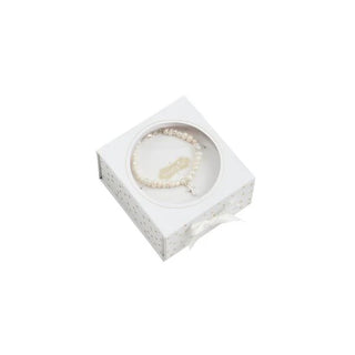 silver boxed petit cross bracelet