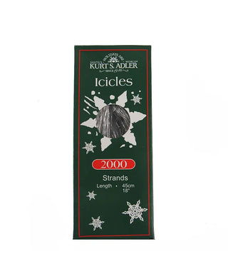2000 silver tinsel icicle strands