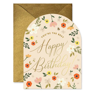 you're the best birthday arch greeting card