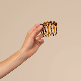 recycled plastic french hair combs, 2 pc set