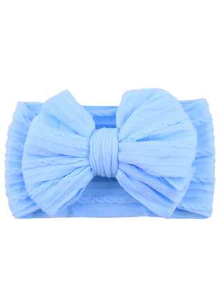 cable bow - baby blue