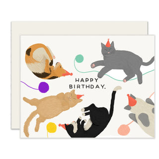 cats birthday card