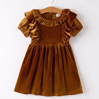 autumn velvet dress