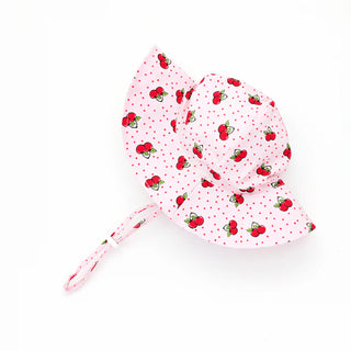 cherry sunhat upf 50+ w/ adjustable breakaway strap
