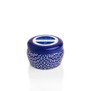 coconut santal blue mini tin candle