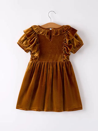 autumn velvet dress
