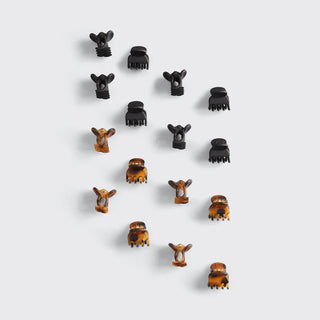 recycled black & tort mini classic claw clips