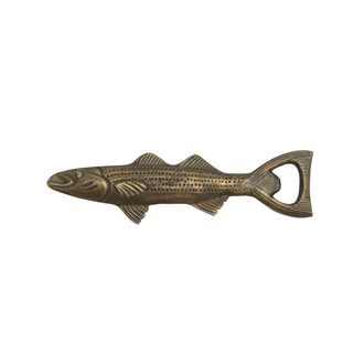 cast aluminum fish shaped bottle opener