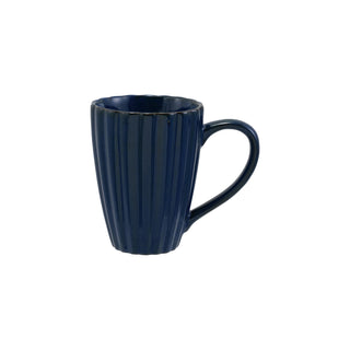 stoneware ribbed mug