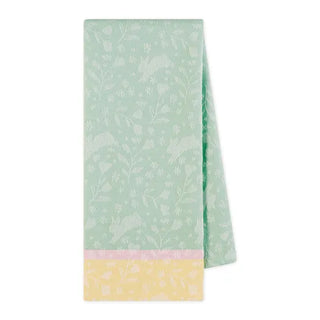 bunny meadows jacquard dishtowel