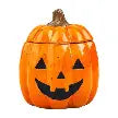 jack-o-lantern candy jar