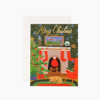 christmas eve scene card