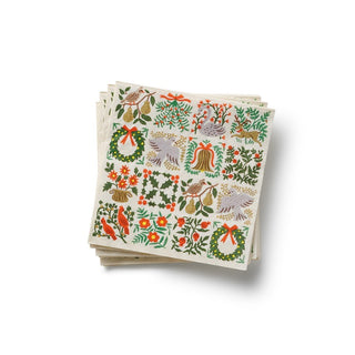 christmastide holiday cocktail napkins