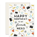 happy birthday to my favorite nerd card