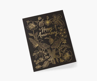 love birds anniversary card