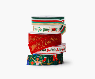 holiday ribbon, set of 5