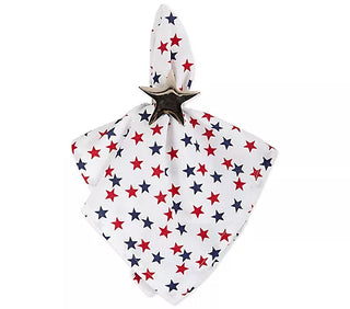americana stars printed napkin