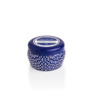 havana vanilla signature blue mini tin candle