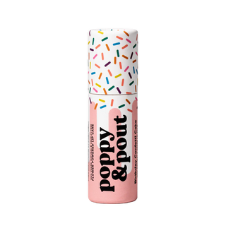 lip balm - birthday confetti cake, pink