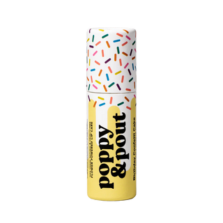 lip balm - birthday confetti cake, yellow