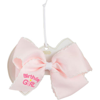 birthday girl embroidered bow