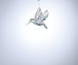 sparkle and joy holiday iridescent hummingbird ornament 3"